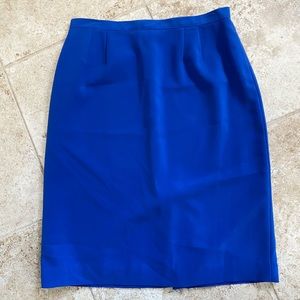 Le Suit Royal Blue Pencil Skirt
